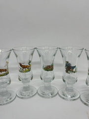 Set pahare shot picior motiv vanatoare - Articole de Vanatoare
