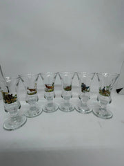 Set pahare shot picior motiv vanatoare - Articole de Vanatoare