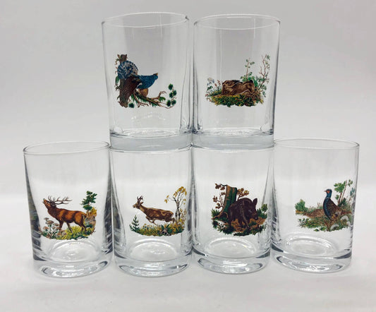 Set pahare tarie motiv vanatoare 35 ml - Articole de Vanatoare