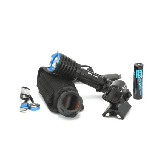 Set complet lanterna Olight Warrior - Articole de Vanatoare