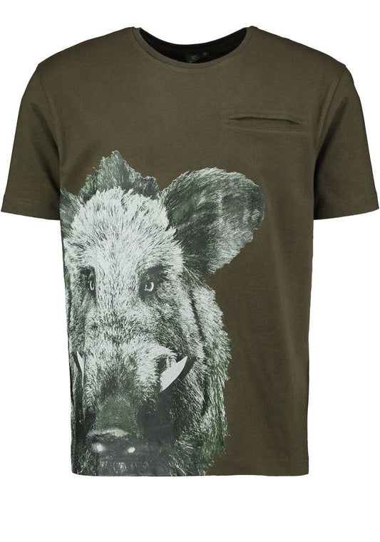 Tricou Orbis buzunar si imprimeu mistret - Articole de Vanatoare