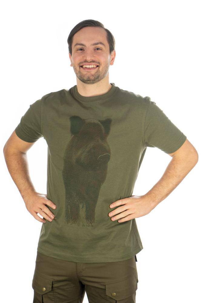Tricou Orbis kaki imprimeu mistret - Articole de Vanatoare