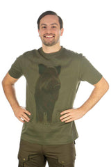 Tricou Orbis kaki imprimeu mistret - Articole de Vanatoare