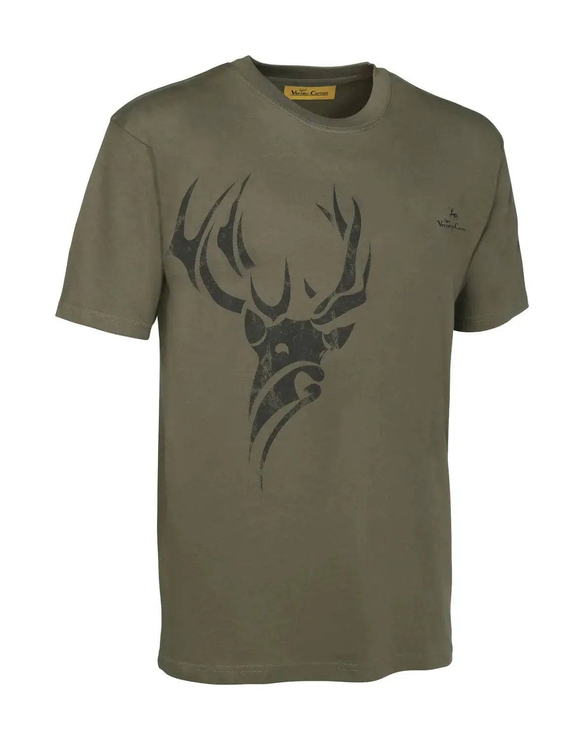 TRICOU TOTEM CERF KAKI VERNEY-CARRON - Articole de Vanatoare