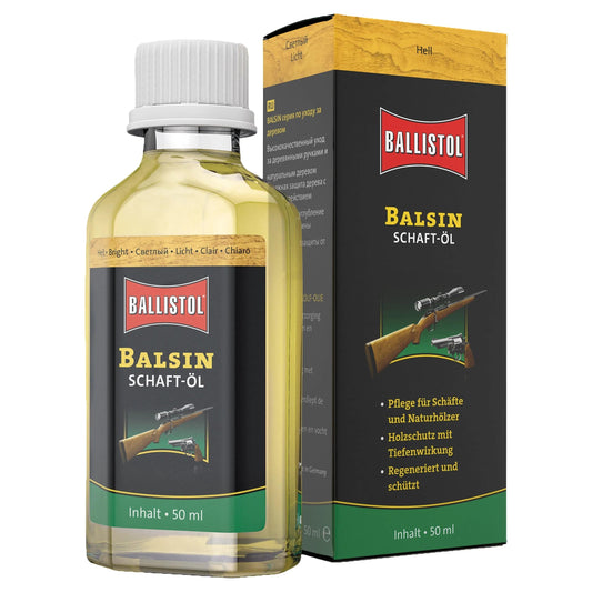 Ulei lemn maro deschis BALLISTOL BALSIN 50ml - Articole de Vanatoare