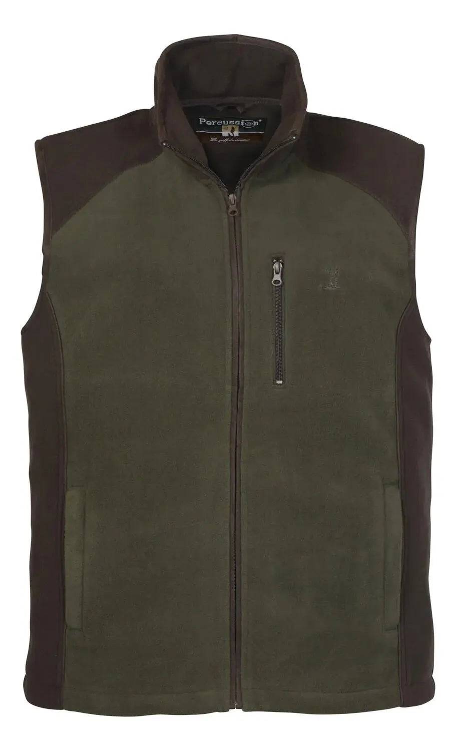 VESTA KAKI FLEECE BRODERIE TREESCO - Articole de Vanatoare