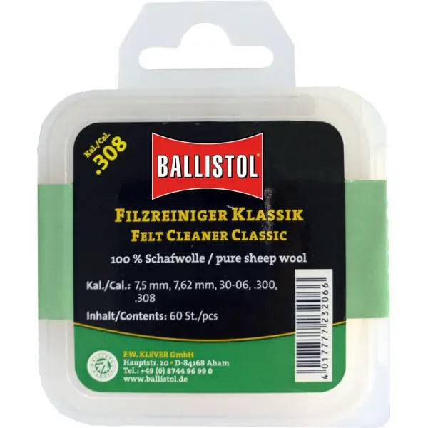 Ballistol cutie pelete pasla  pentru curatat teava cal.30.06/300WM/308W - 60 buc