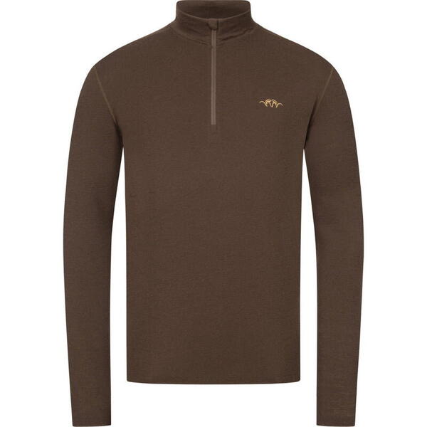 BLASER BLUZA BASE LAYER JONAR MERINO DARKBROWN