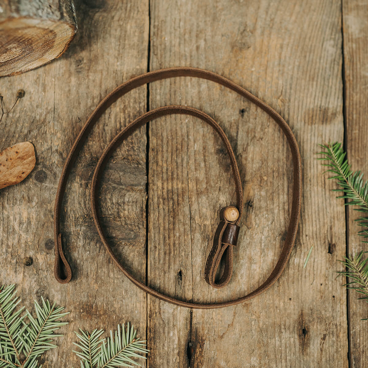 Curea arma md. 1L cu lemnisor piele