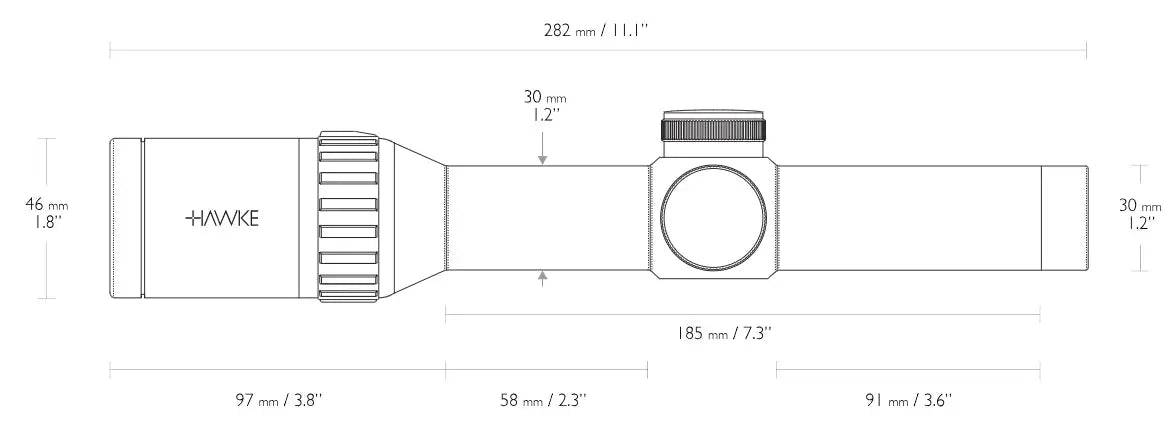 LUNETA VANTAGE WA 1-4×24 L4A/IR/30MM