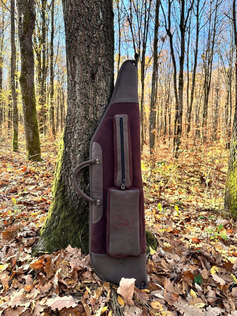 Husa din piele pentru carabina cu luneta 105 cm