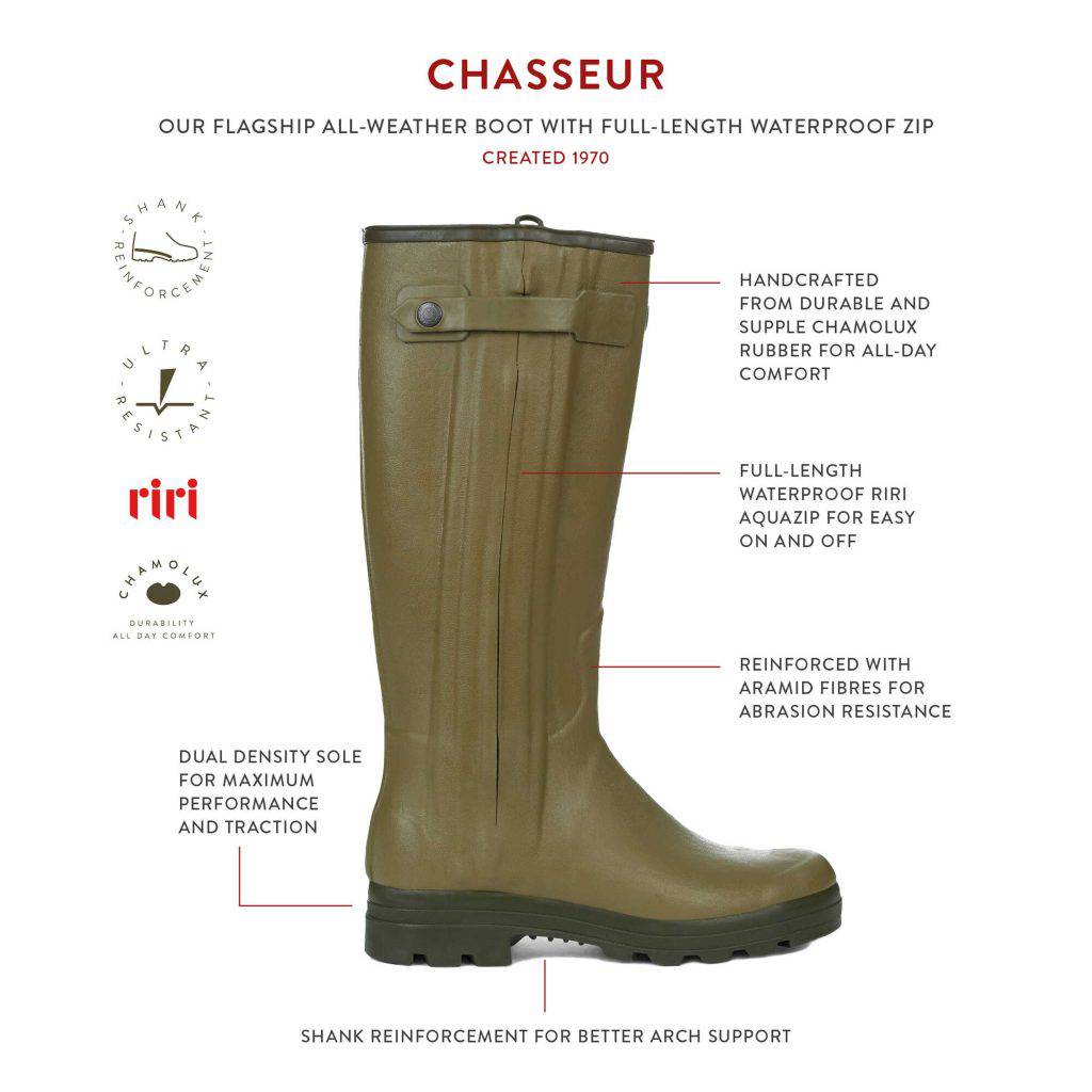 Cizme Le Chameau Chasseur Cuir