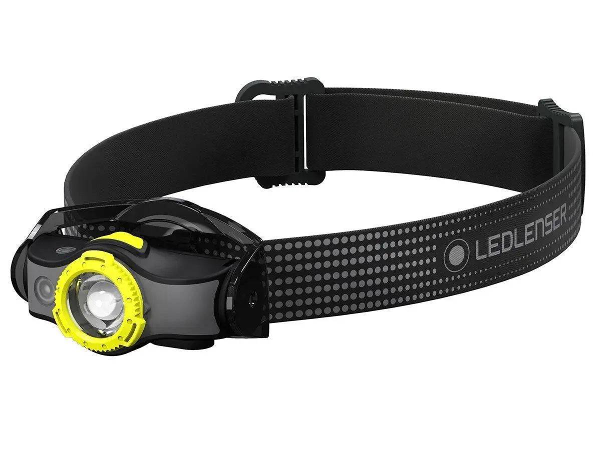 LANTERNA FRONTALA LED LENSER MH5 BLACK-YELLOW 400LM+CABLU MAGNETIC - Articole Vanatoare