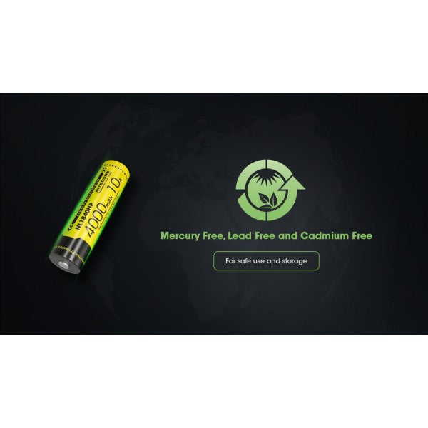 Nitecore NL1840HP, Acumulator 18650, Li-Ion, 4000 mAh, PCB, 10A