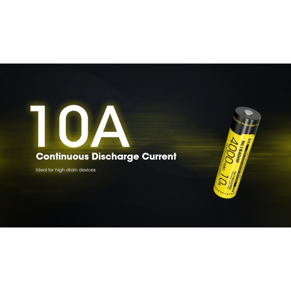 Nitecore NL1840HP, Acumulator 18650, Li-Ion, 4000 mAh, PCB, 10A
