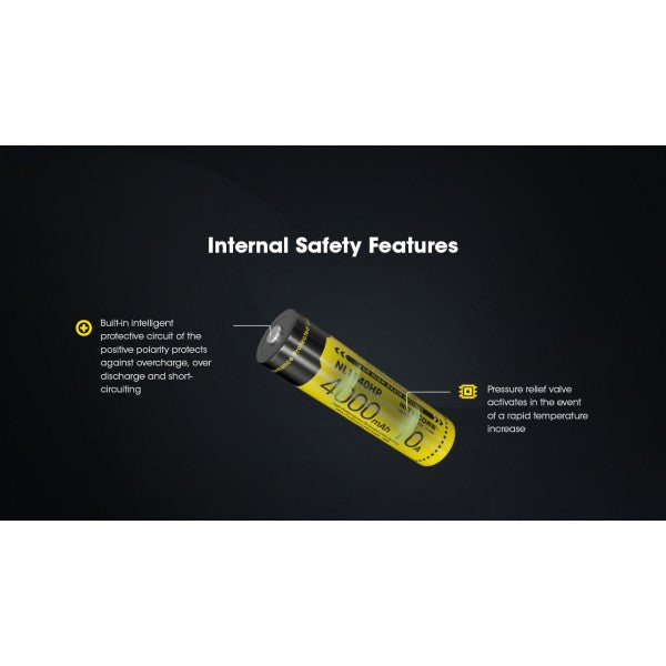 Nitecore NL1840HP, Acumulator 18650, Li-Ion, 4000 mAh, PCB, 10A