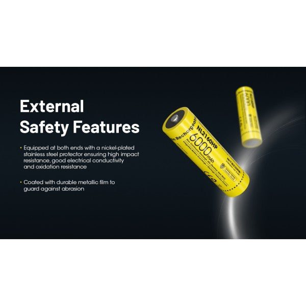 Nitecore NL2160HP, High Drain, Acumulator 21700, Li-Ion, 6000 mAh, 20A