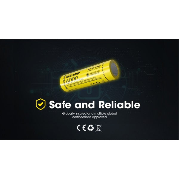 Nitecore NL2160HP, High Drain, Acumulator 21700, Li-Ion, 6000 mAh, 20A