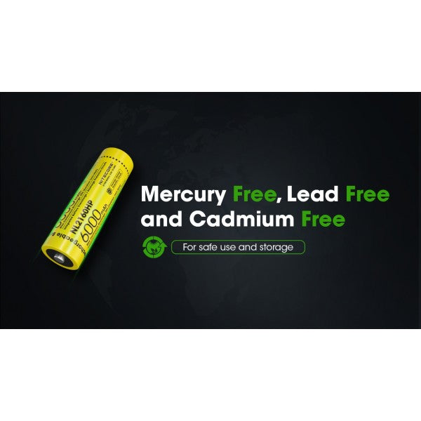 Nitecore NL2160HP, High Drain, Acumulator 21700, Li-Ion, 6000 mAh, 20A