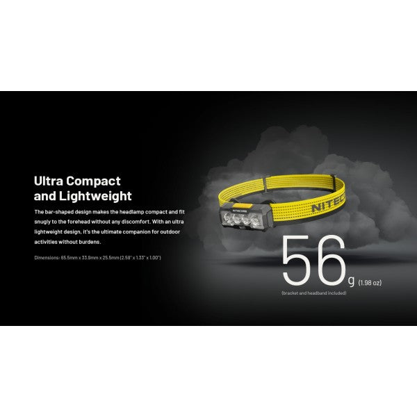Nitecore NU27, Lanterna Frontală, Reîncărcabilă USB-C, 600 Lumeni, 123 Metri