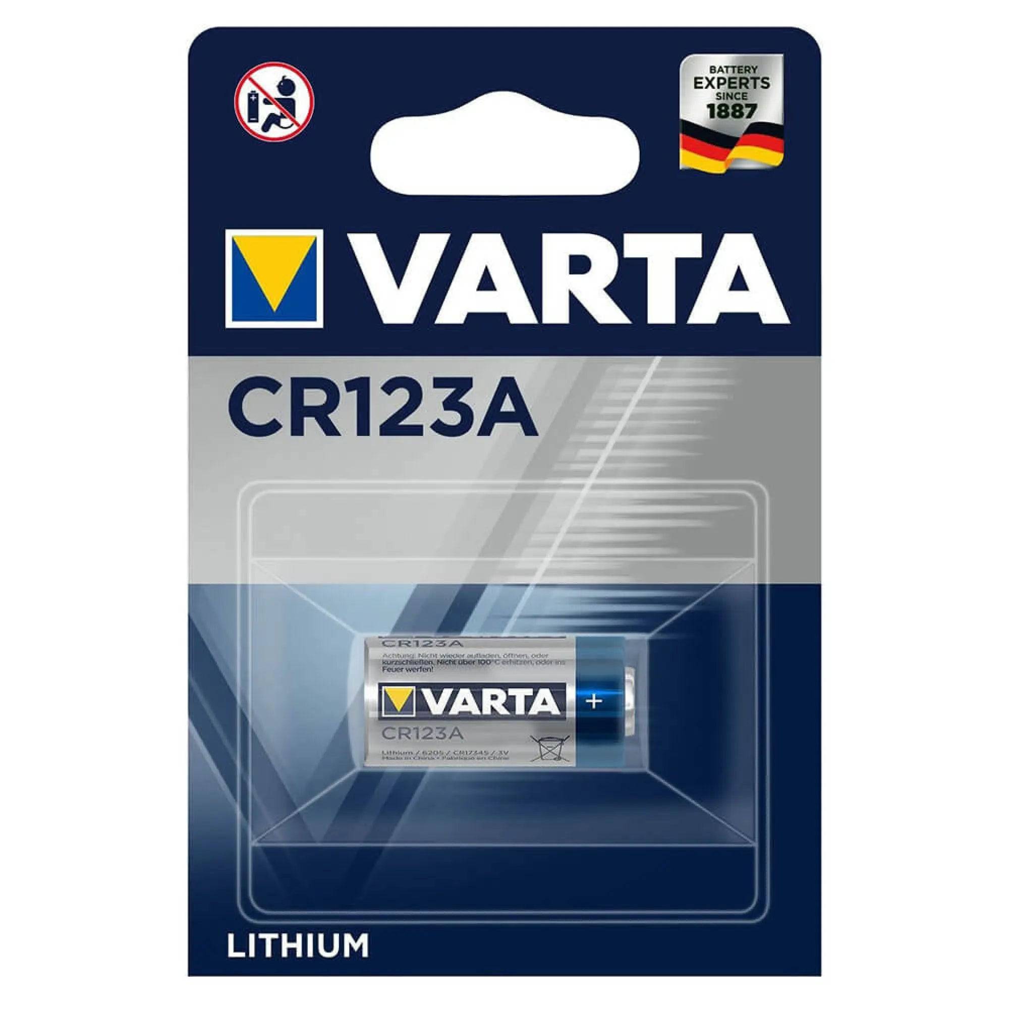 Baterie litiu Varta CR123A