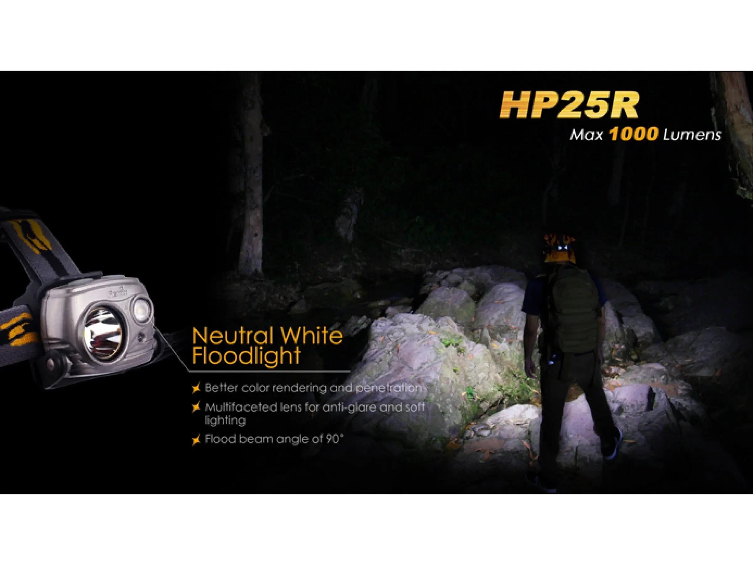 Lanterna frontala Fenix HP25R - Articole Vanatoare
